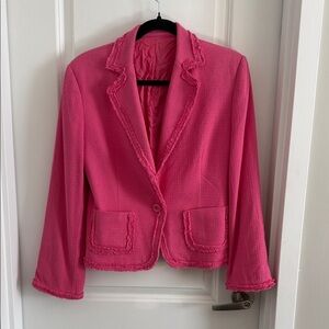Tahari Women's Pink Blazer Jacket